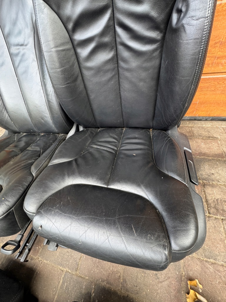 фото №12, Passat b6 сидіння шкіряний чорні шкіра anglik лівий правий заднє сидіння sedan