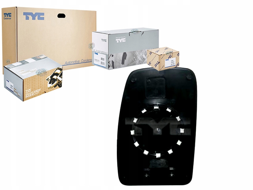 фото №1, Tyc скло дзеркало nissan interstar dci 80 x70