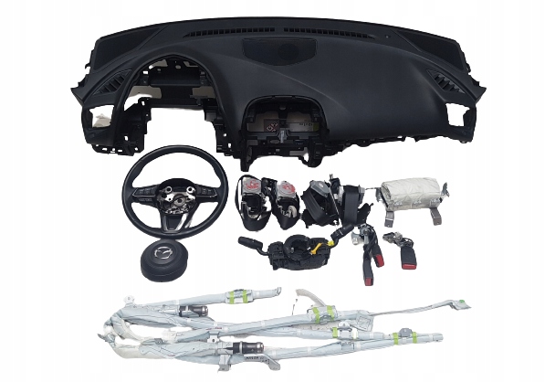 фото №1, Консоль приборная панель подушка безопасности ремни mazda 3 iii lift bm