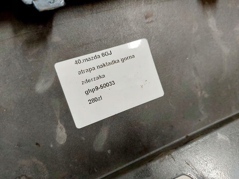 фото №13, Mazda 6 gj iii накладка верхний молдинг бампера перед ghp9-50033 42b