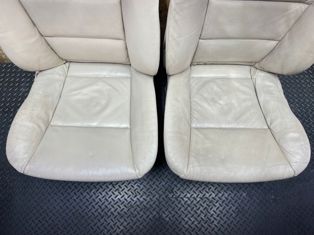 фото №12, Комплект сидіння заднє сидіння обшивки оббивка кремовий шкіра europa bmw e61 lift