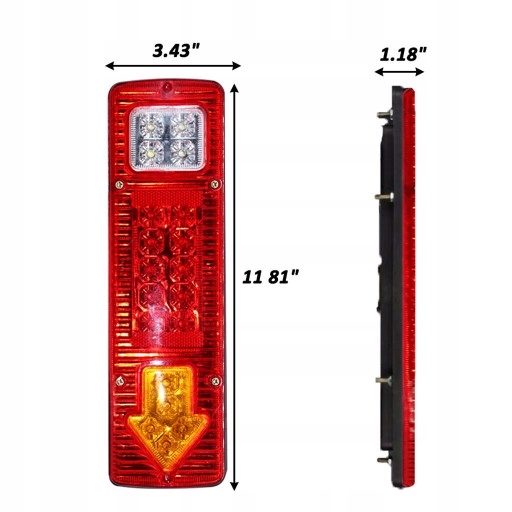 фото №14, Лампы задние led do прицепа набор лампа do przyczep naczep lawet задняя
