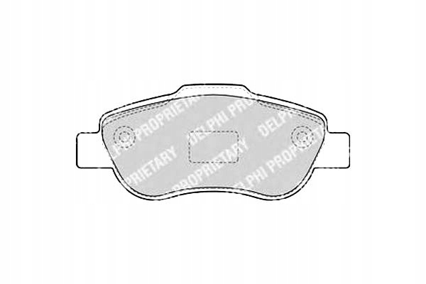 фото №1, Delphi комплект тормозных колодок ham. перед fiat panda 1.2/1