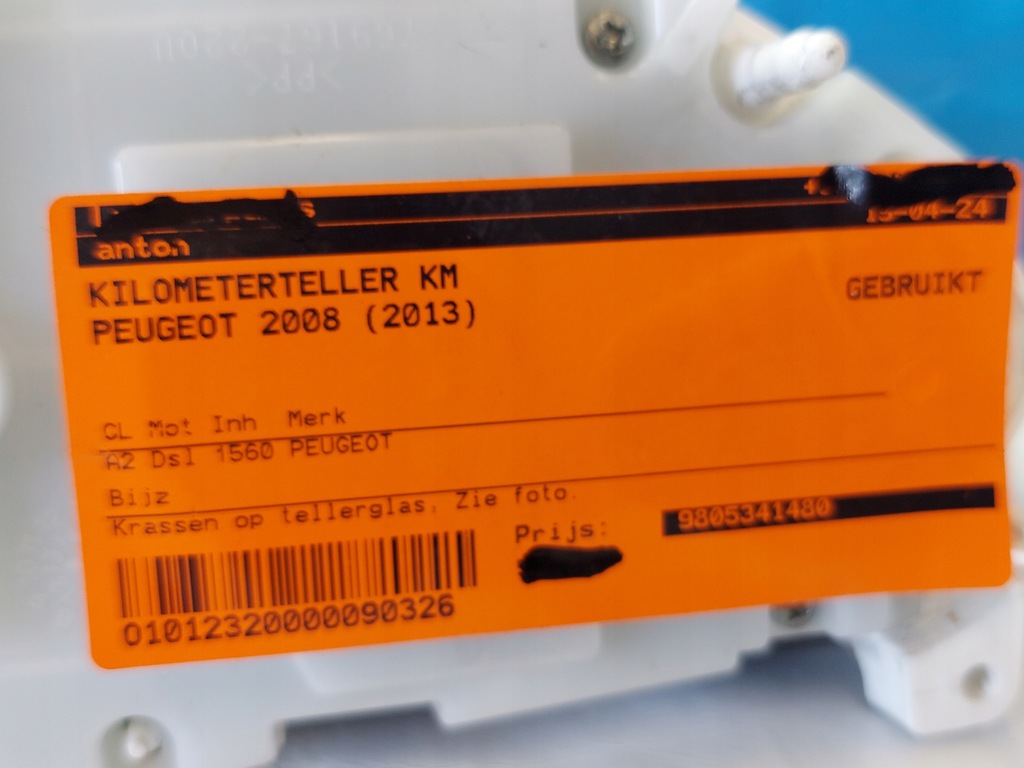 фото №10, Счетчик приборная панель peugeot 2008 2013r 1.6 hdi 9805341480