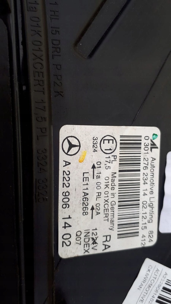 фото №7, Mercedes s-klasa w222 full led лампа передня