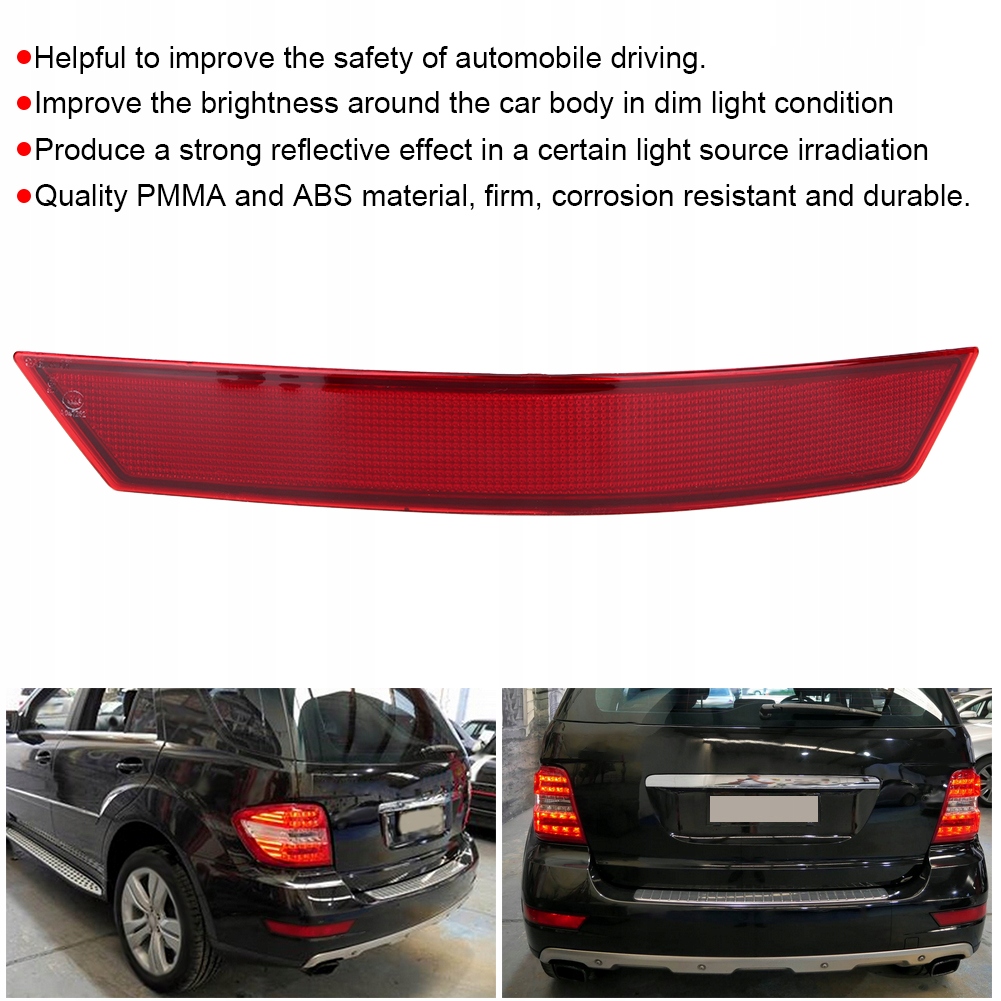 фото №7, Отражатель заднего бампера автомобиля pasuje do mercedes benz w164 ml320 kf