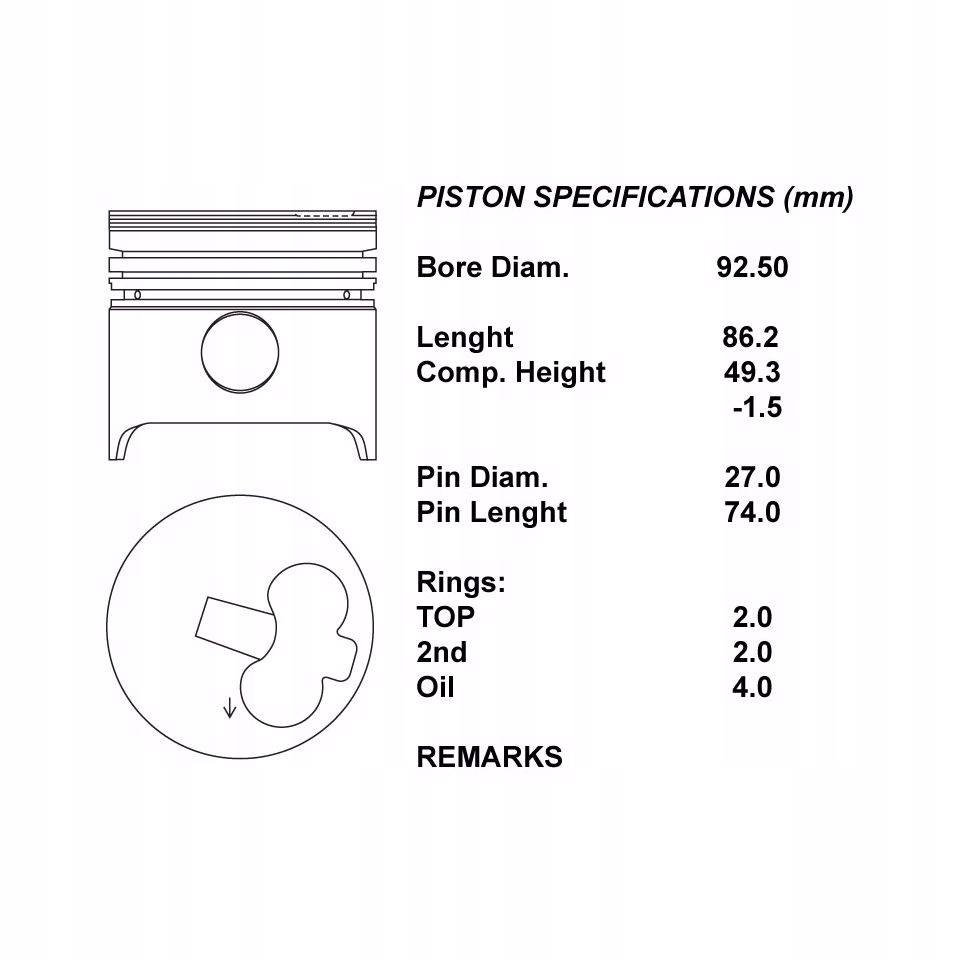 фото №1, Iap quality parts 101-17061 поршень