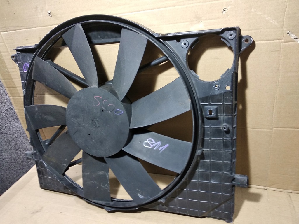 фото №4, Mercedes s klasa 220 вентилятор корпус радіатора