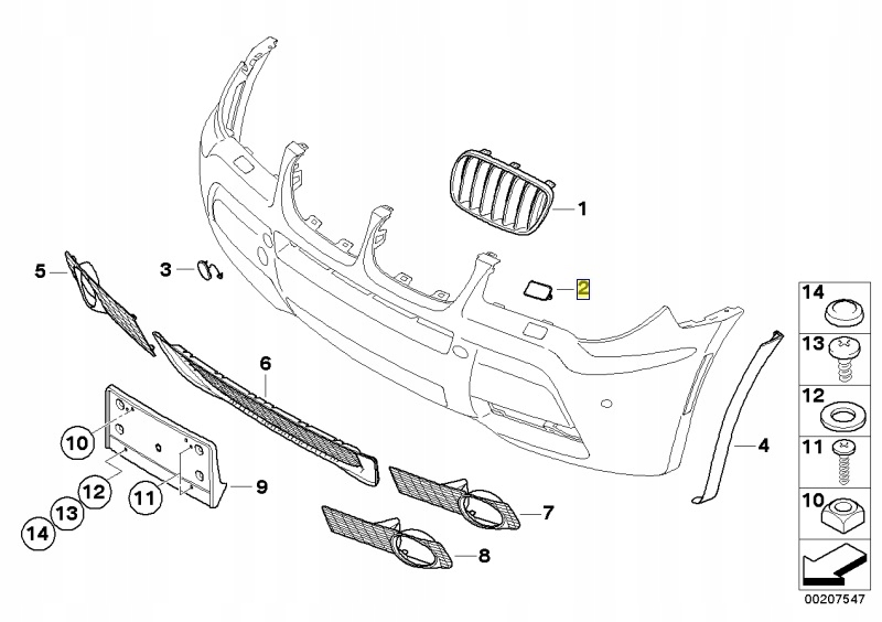 фото №9, Кришка gruntowana права bmw e83 x3