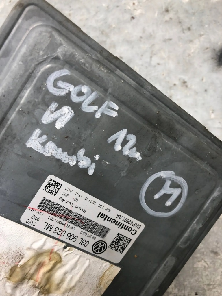 фото №5, Бортовий комп'ютер двигуна 1.6 cayk vw golf vi kombi 03l906023ml