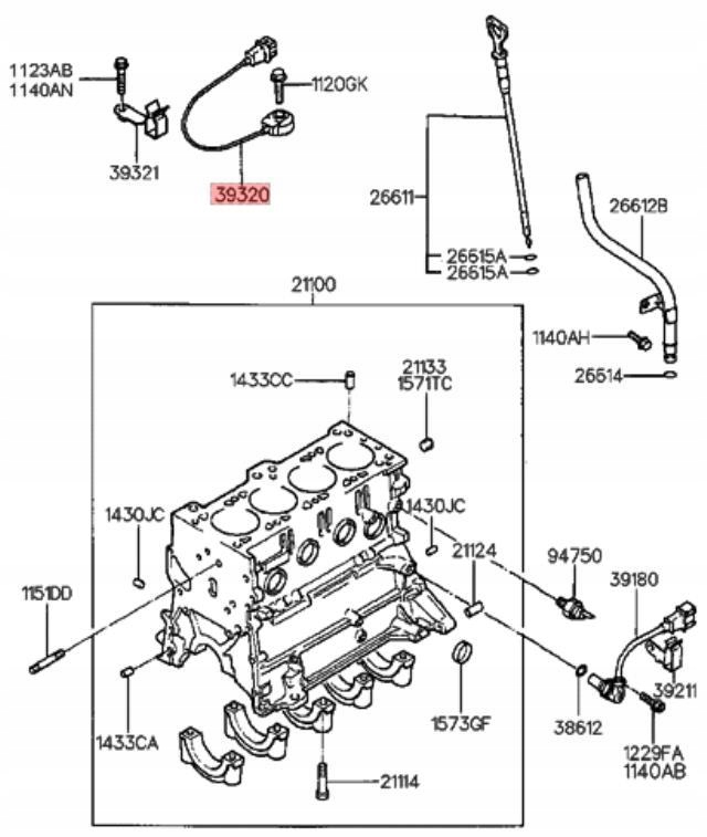 фото №7, Датчик детонаційний hyundai accent 94-99 scoupe