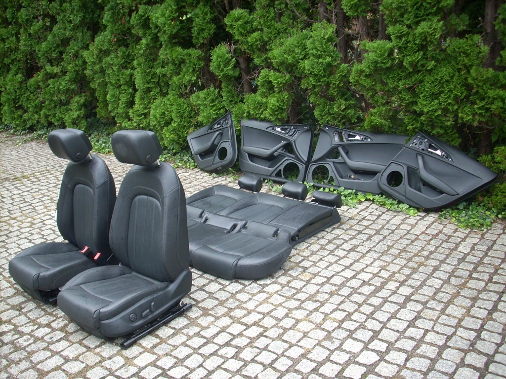 фото №6, Audi q7 4l0 сидіння заднє сидіння обшивки оббивка шкіра ew. a6 c6 електрика