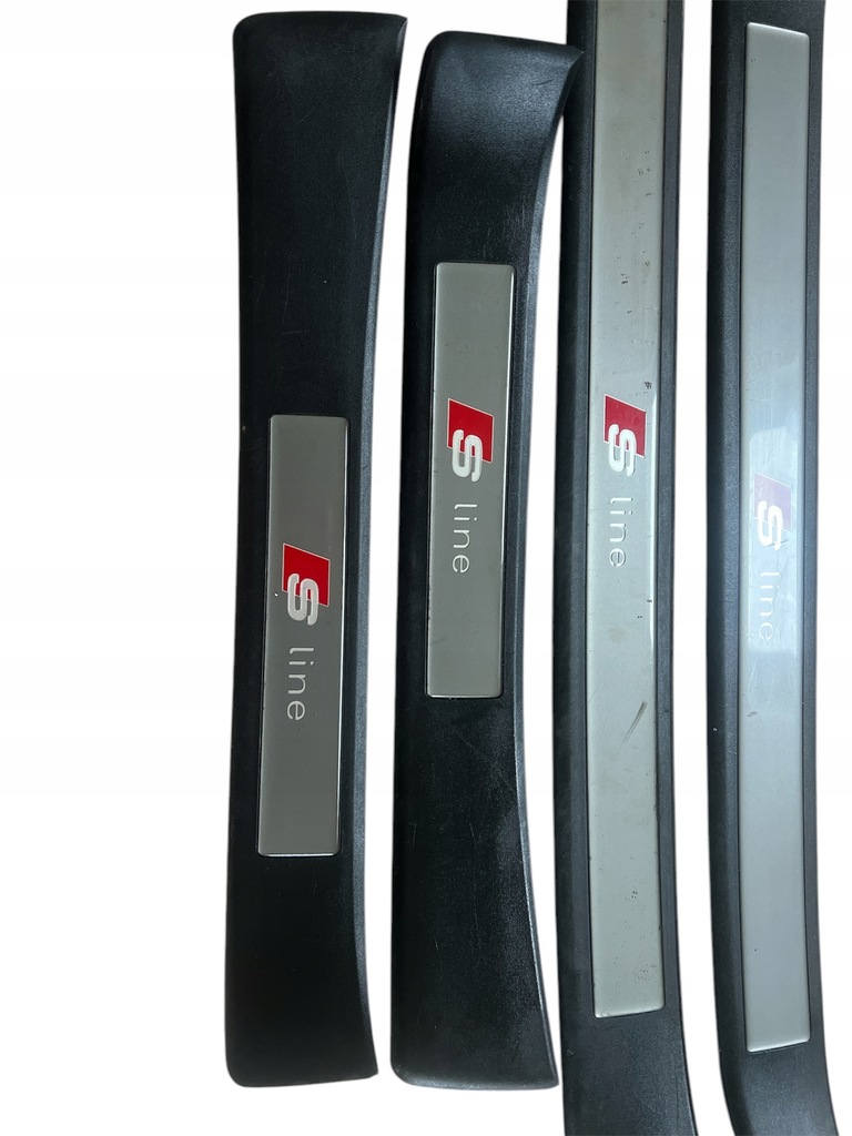 фото №4, Накладки декоры пороговые sline audi a4 b6 комплект