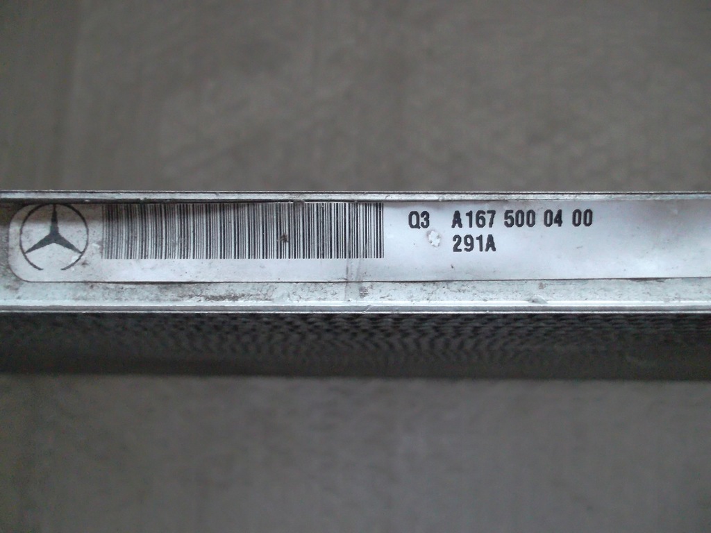 фото №9, Mercedes a1675000400 радиатор кондиционера радиатор жидкость охлаждающий