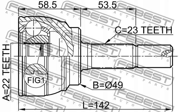 фото №3, Шарнир приводной наружный do renault logan ii 1.2 1.5