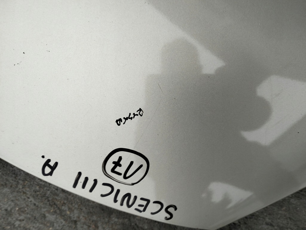 фото №9, Капот renault scenic iii колір ted11 оригінал лак 2008-2012