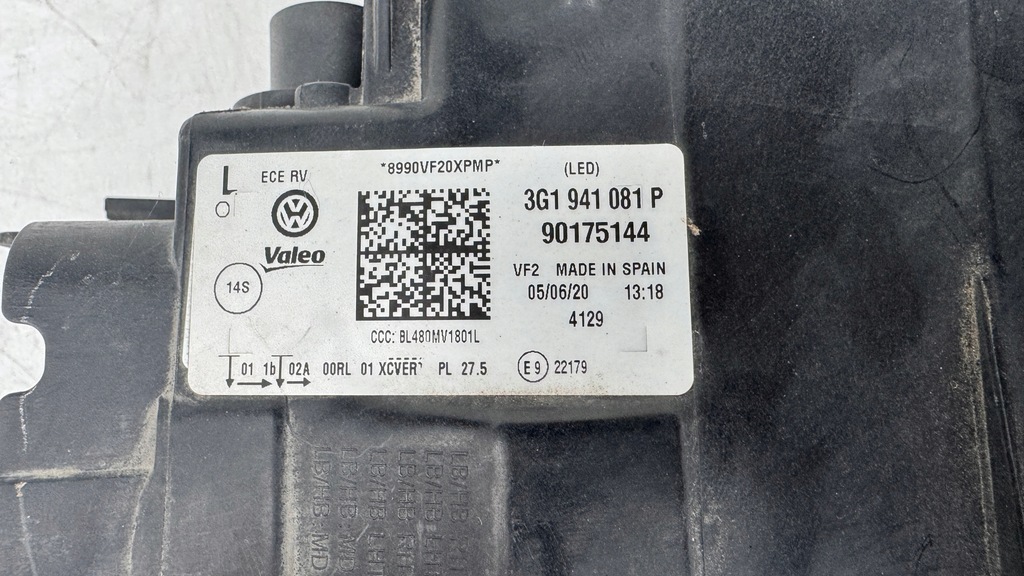 фото №10, Лампа левая передняя перед vw passat b8 lift iq light 3g 3g1 3g1941081p