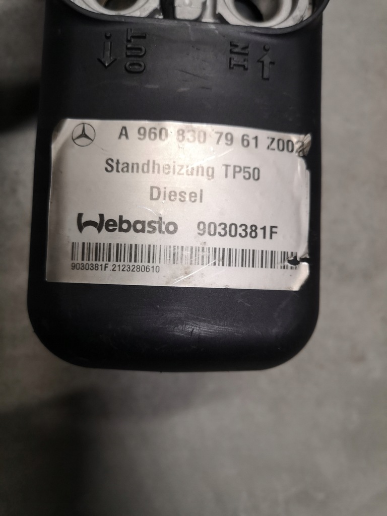 фото №1, Webasto mercedes actros mp4 a9608307961 z002 tp 50 9030381f 9030839c