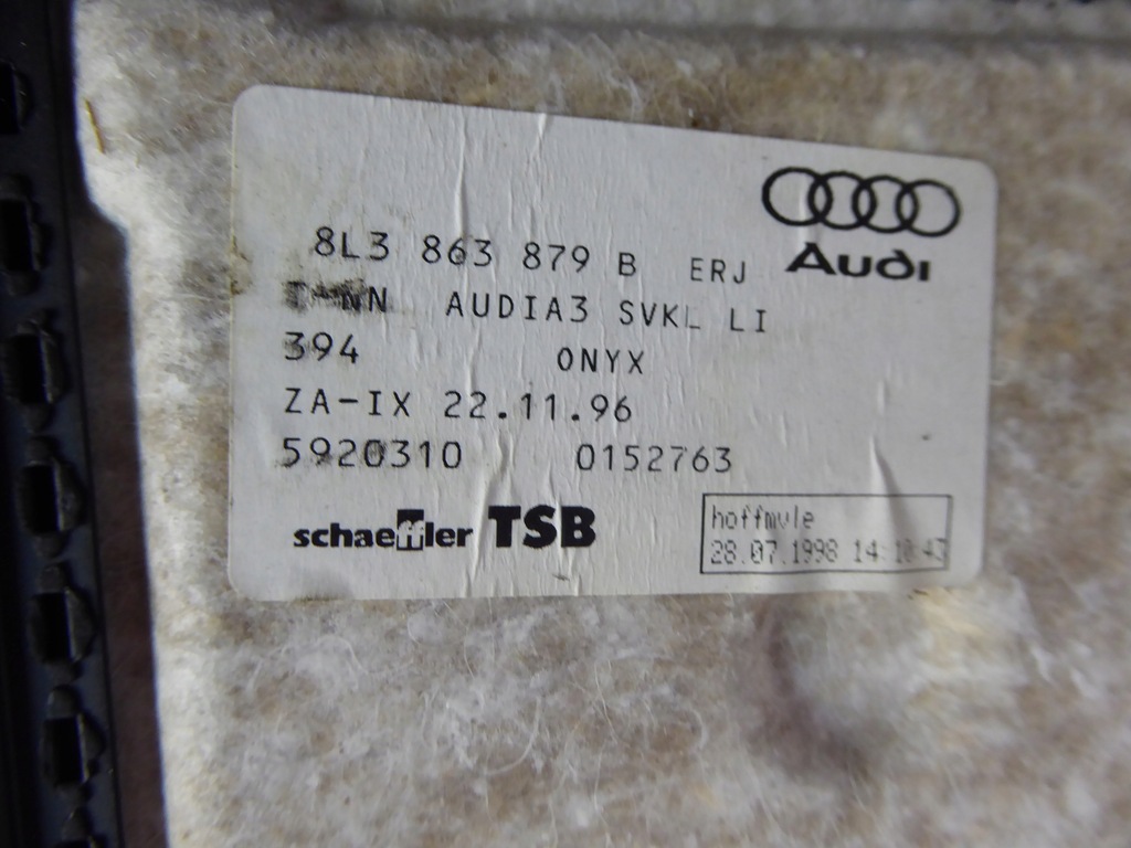 фото №8, A3 8l обшивка обивка багажника левая 98r 3d