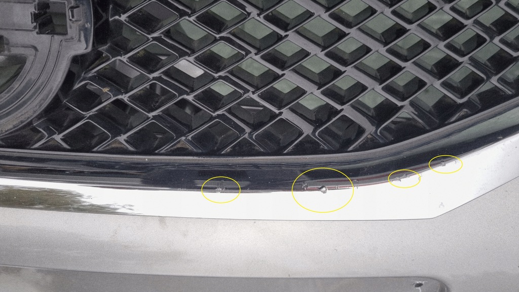 фото №6, Nissan note 2 ii lift бампер передний перед решётка радиатора заглушка решётка радиатора