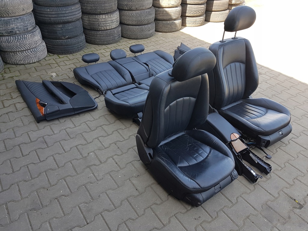 фото №4, Mercedes e klasa w211 lift kombi сиденья кожаный заднее сиденье