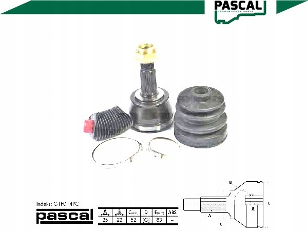 фото №3, Шарнир приводной наружный fiat marea punto 1.6/1