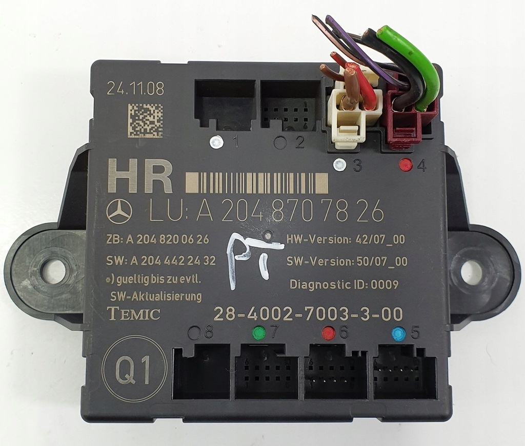 фото №1, Модуль двері правий задня mercedes glk x204