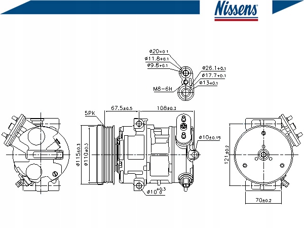 фото №14, Компрессор кондиционера nissens 89100 6854091