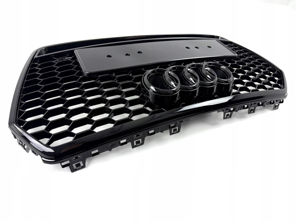 фото №12, Решётка радиатора решётка радиатора audi a7 4g8 lift 14-17 образец rs7 plaster соты чёрный блеск