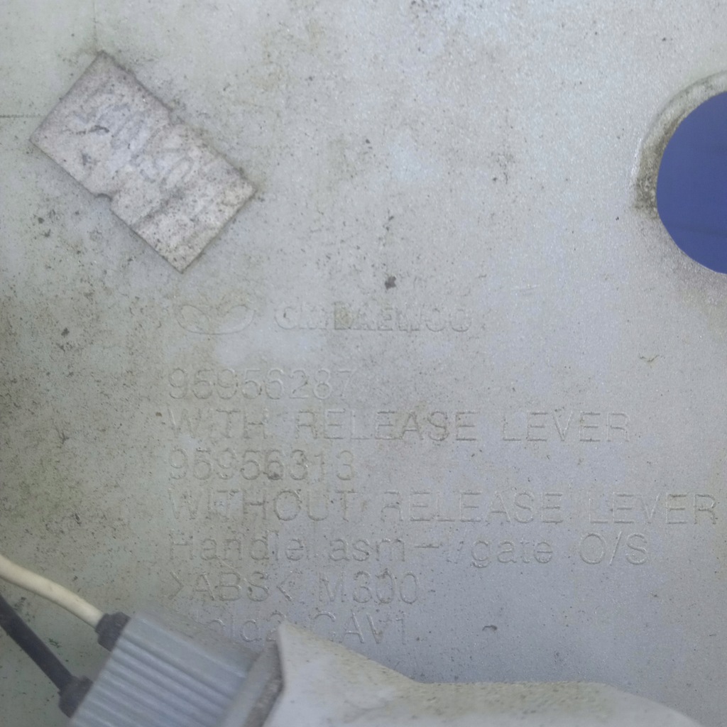 фото №5, Chevrolet spark m300 накладка освітлення номерного знака 95956287 95956313