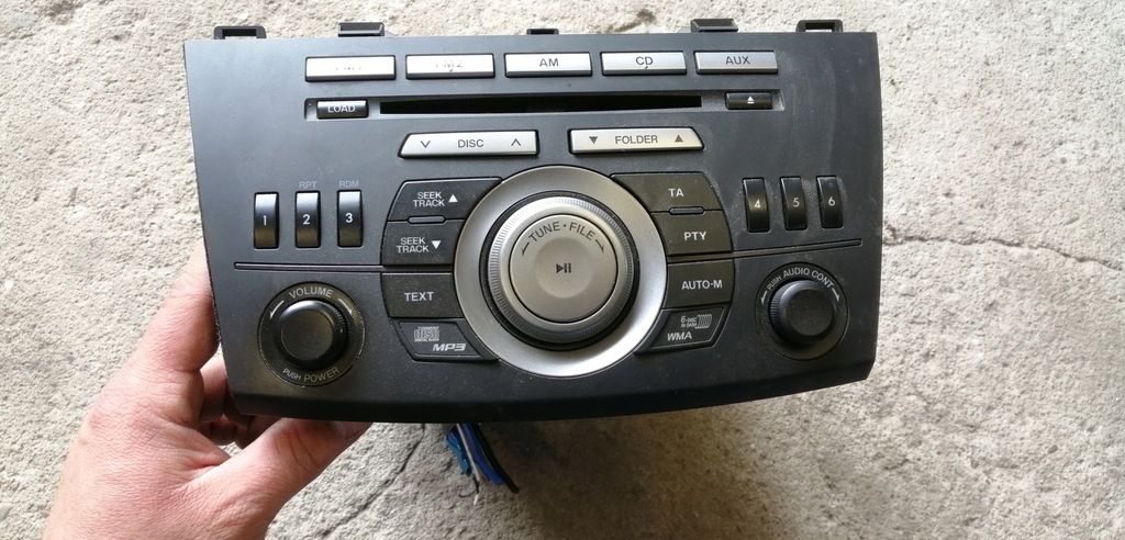 фото №1, Mazda 3 09-13 bl радио mp3 6x cd чейнджер bfh766arx