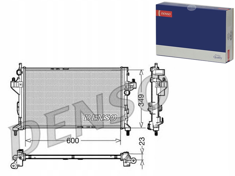 фото №1, Denso радиатор двигателя opel combo combo tour cors