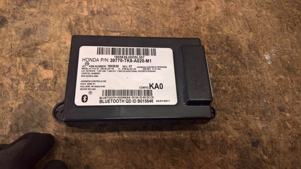 фото №1, Модуль блок керування bluetooth honda odyssey 2012