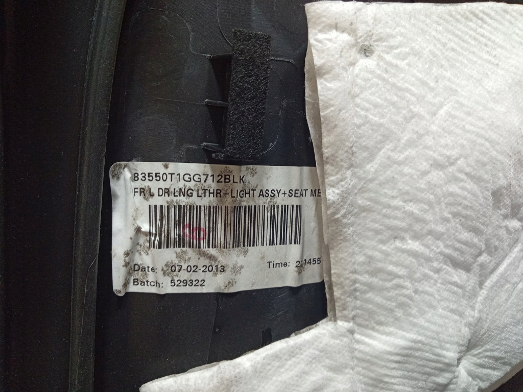 фото №6, Honda cr-v iv 12- обивка дверь перед левая 83550-t1g-e010