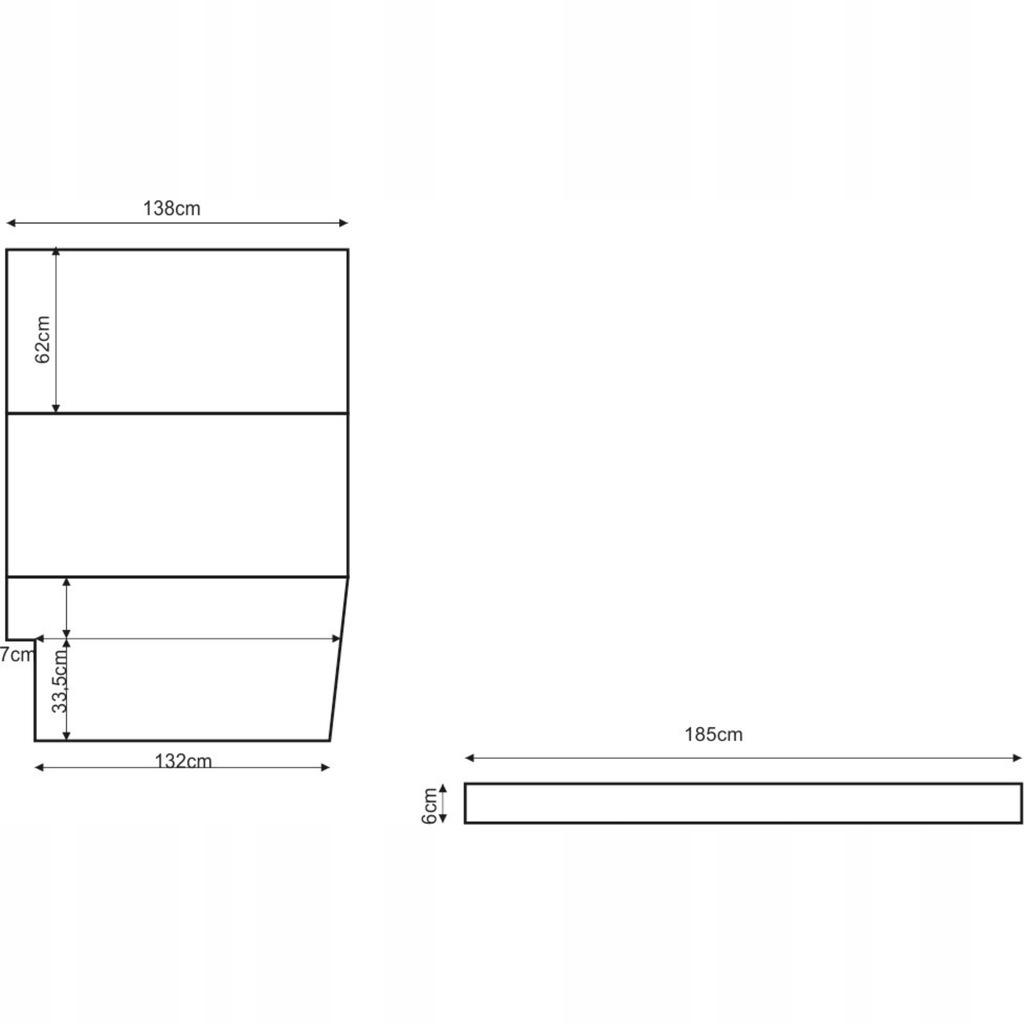 фото №6, Матрас do сон mercedes v-klasse пена жёсткая do автомобиля van bus h=6cm