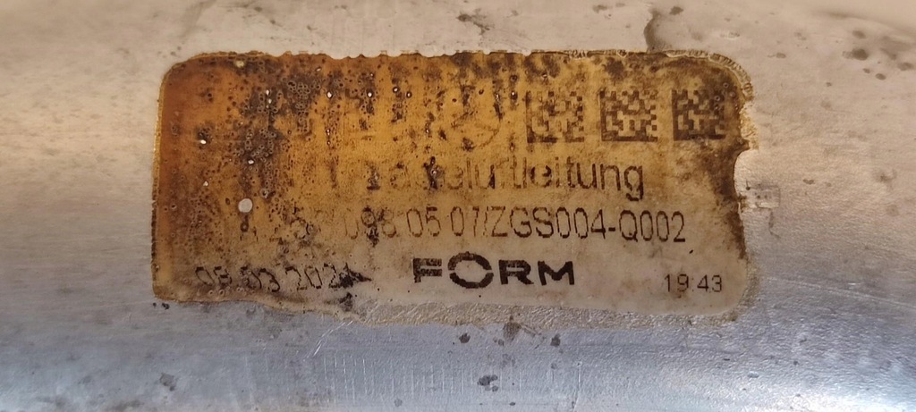 фото №3, Mercedes gle53 w167 amg труба интеркулер a2560980507