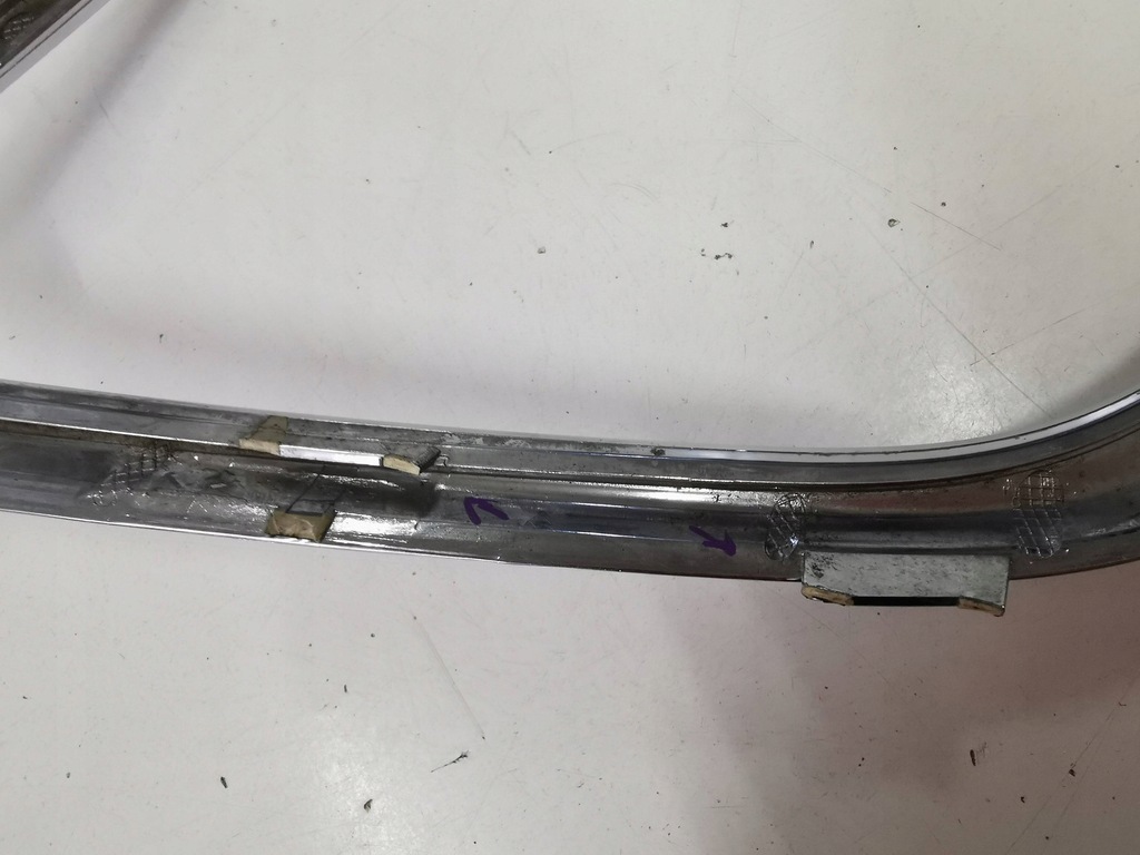 фото №13, Хром, молдинг решётки бампера ford kuga mk-3 vignale левая 347.