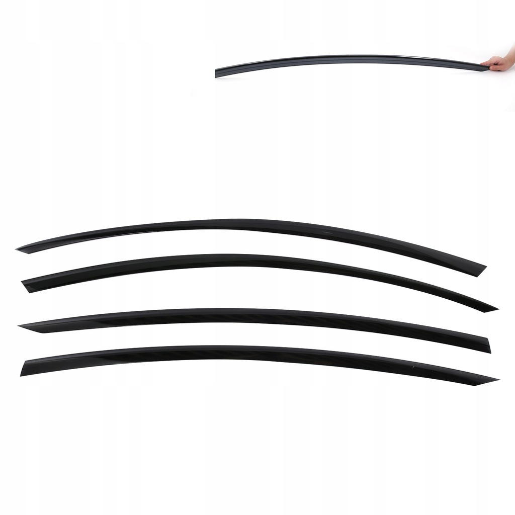 фото №7, 4 szt. защита окно vent защита солнцезащитная дефлектор чёрный цвет