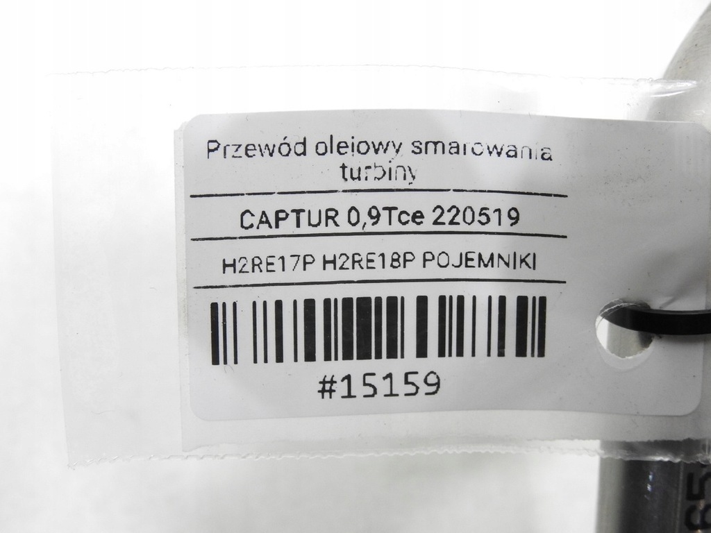 фото №6, Шланг масла турбины renault captur i 0.9 tce