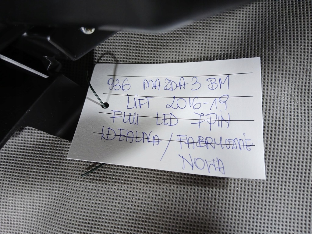 фото №12, Mazda 3 iii lift 17- лампа перед передня ліва full led 7pin oryg