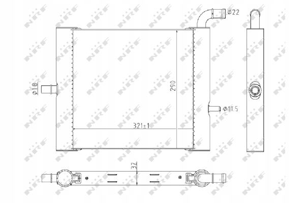 фото №2, Радиатор двигателя wody land rover discovery v range rover iv range