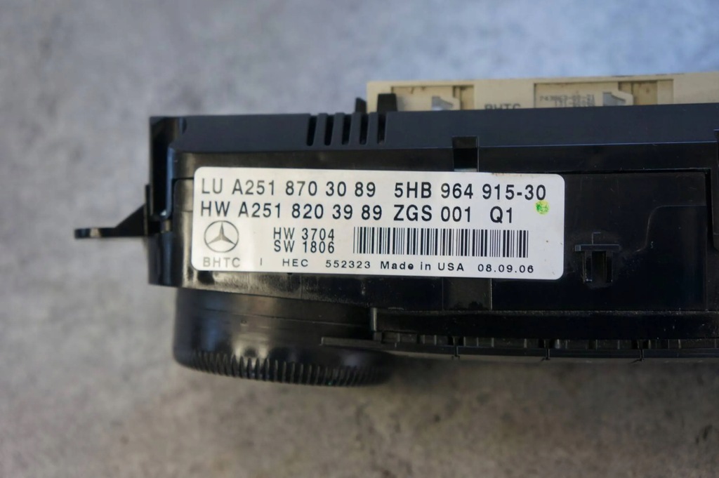 фото №7, Панель кондиционера обдув mercedes gl x164