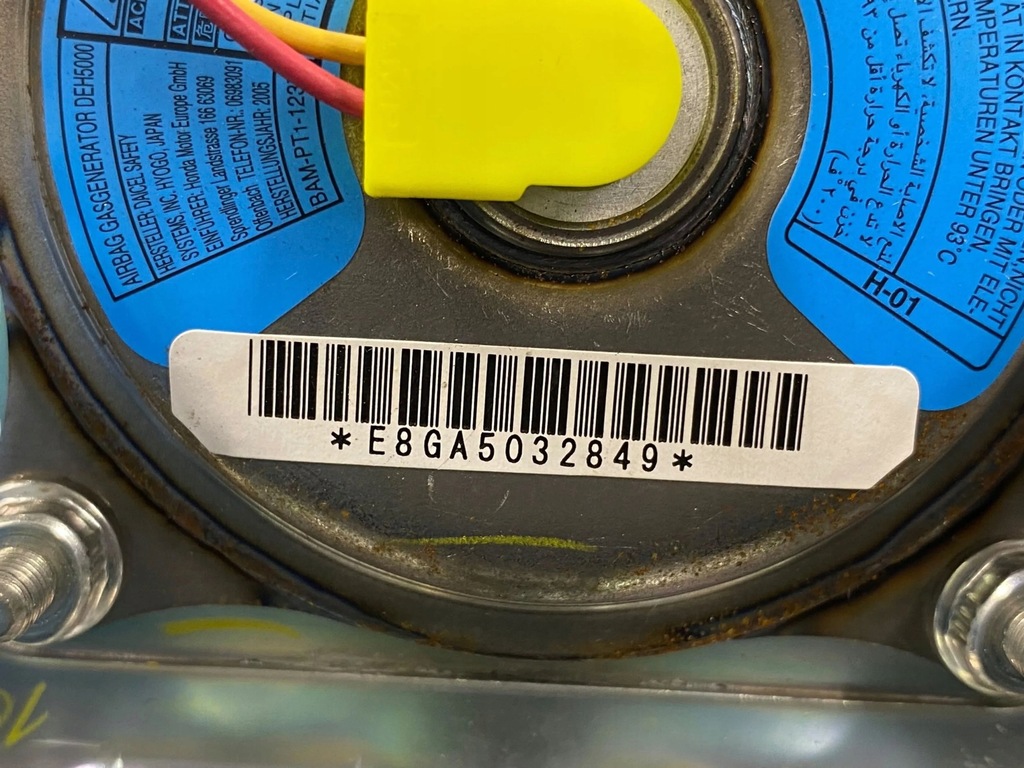 фото №10, Honda civic 2006 подушка воздушная подушка безопасности руля