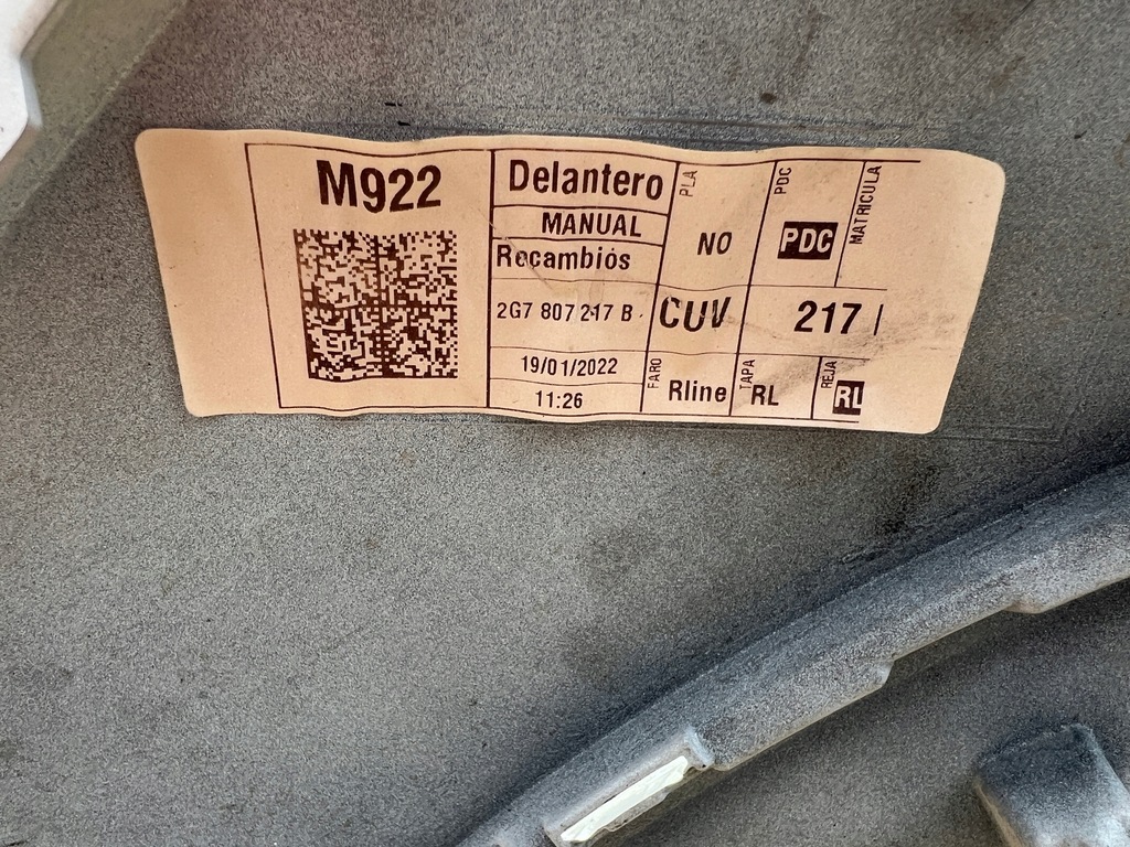 фото №8, Vw taigo r-line rline 2g7 бампер перед eu org