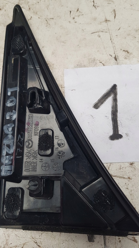 фото №4, Заглушка защита рычаг дворники крышки mazda 2 dj