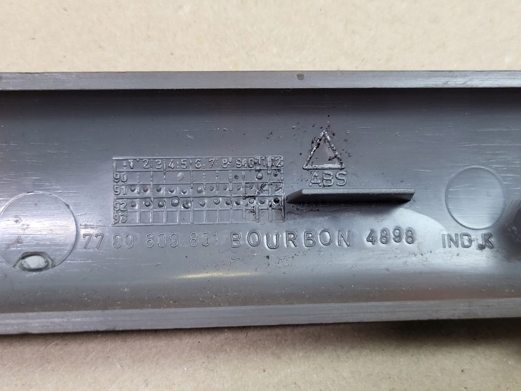 фото №10, Молдинг dekor консоли панели drewno bourbon renault safrane 7700809851 оригинальный номер eu