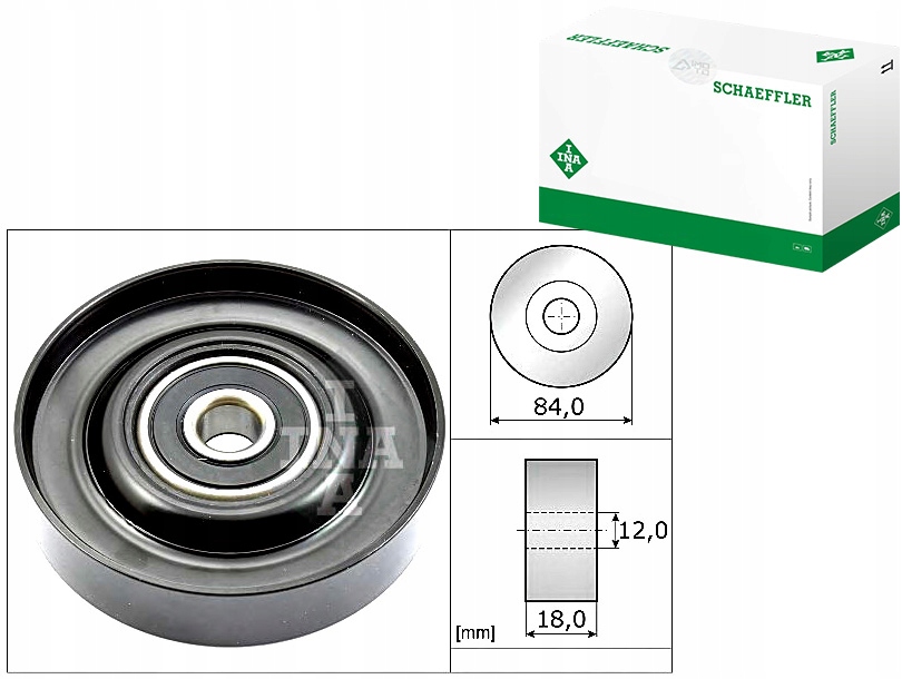 фото №1, Ina ролик ремень многоручейковый. nissan micra k12