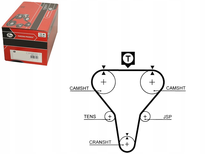 фото №1, Gates ремень распределительного вала kia shuma