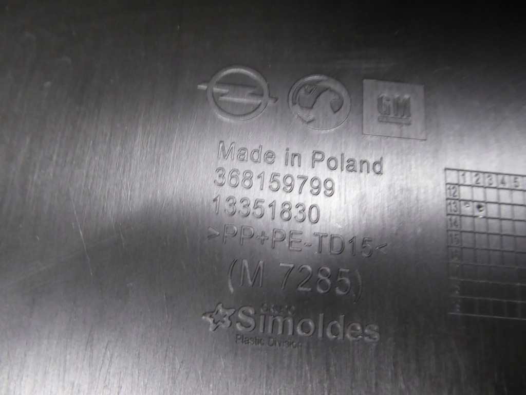 фото №3, Подкрылок обивка крышки opel adam