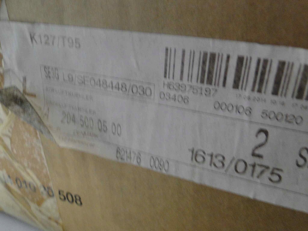 фото №11, Mercedes c klasa w204 204 радиатор интеркулер